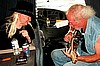 Swappin' a few Robert Johnson licks with Johnny